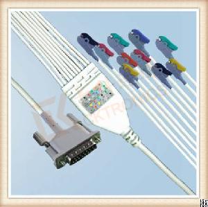 Philips One Piece Ecg Cable 10 Leadwires Clip, Iec