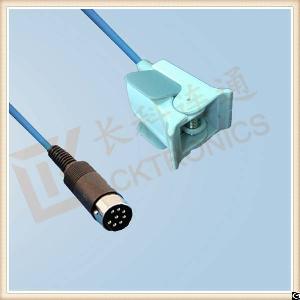 Shenzhen Manufacturer Datascope 8 Pin Reusable Spo2 Sensor , Pediatric Finger Clip, L 3m