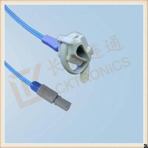 Spring 6 Pin Reusable Spo2 Sensor , Neonate Silicone Wrap, L 3m