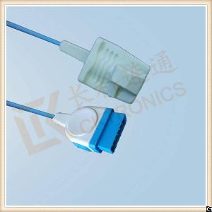 Ge Marquette 11 Pin Reusable Spo2 Sensor Adult Silicone Soft Tip, L 3m