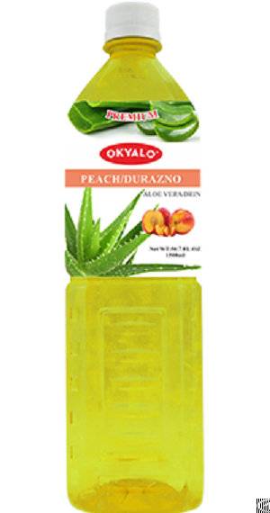 Okyalo 1.5l Aloe Soft Drink With Peach Flavor