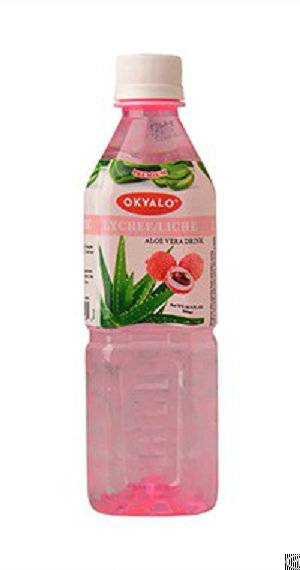 okyalo 500ml aloe soft drink lychee flavor