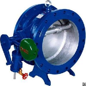 Tilting Disc Check Valve With Counterweight Arm Cylinder, Cast Iron, Ductile Iron, Wcb