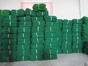 Hdpe Green Scaffolding Safety Net / Construction Safety Net With Grommets Or Eyelets