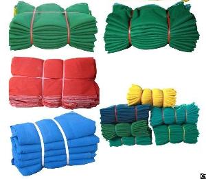 Hdpe / Pe Construction Safety Net With Boarders And Eyelets