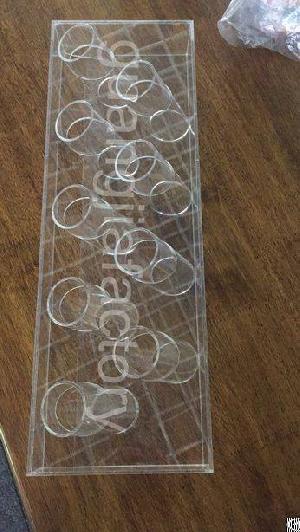 clear acrylic display eyebrow showcase