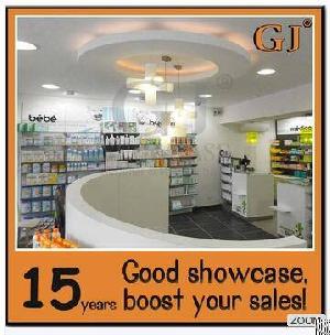 Custom-made New Style Pharmacy Shelf Design With Factory Price Health Care Shop Decoration