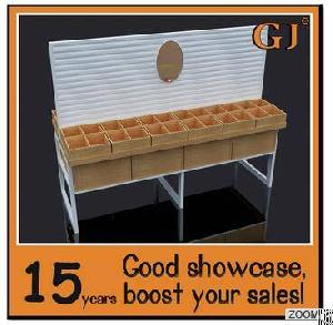 Factory Direct Sale Minso Commercial Showcase Wood Display Stand For Bags