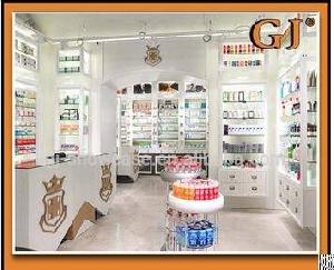 Personalized Design Pharmacy Shelves Hospital Storage Cabinet Wooden Floor Shelves