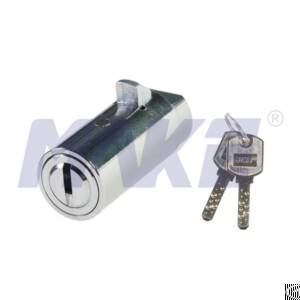 Cylinder Lock For Vending Machine, Zinc Alloy, Shiny Chrome