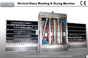 vertical glass washing drying machine