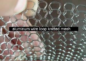 aluminum wire loop knitted mesh