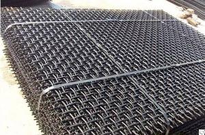 flat crimped wire knitted ss mesh