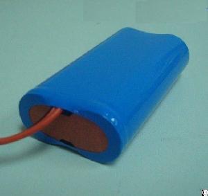 7.4v 2s1p 2600mah Li-ion 18650 Rechargeable Battery Pack With Pcb And Leads