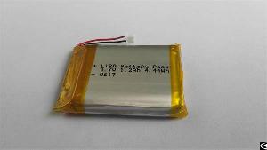 Newest Lithium Polymer 3.7v 1.2ah 4.44wh Battery Pack With Protection And Molex 51021-3p