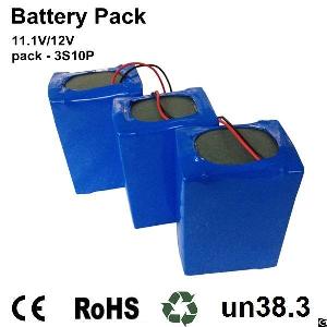 Perma Battery Pack Li-ion 18650 3s10p 11.1v 29ah For 12v Dc Power Sources