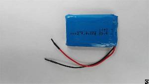 perma battery pack lithium polymer 103450 3 7v 2ah equipped protection pcb wires