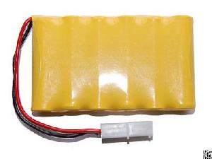 Rechargeable Ni-cd Aa 7.2v 600mah Battery Pack With Connector