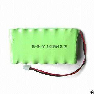 Rechargeable Ni-mh 8.4v 7xaa 1300mah Battery Pack With Connector