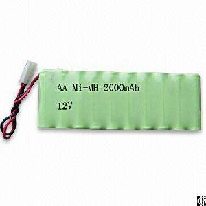 Rechargeable Nimh 12v 10xaa 2000mah For Emergency Light