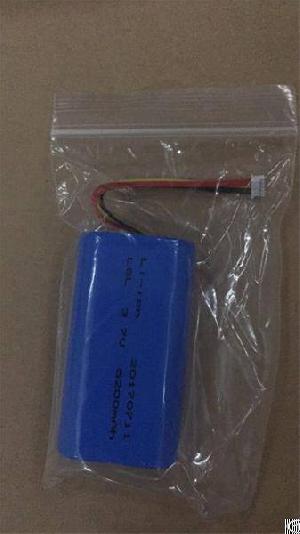 Rechargeable 7.4v 2600mah 2s1p 18650 Li Ion Battery Pack For Led Lights At Perma Battery