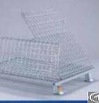 Hot Dip Galvanized Wire Mesh Cage With Leg And Rail