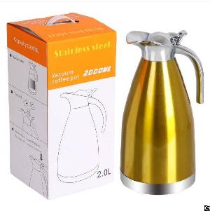 zc da c stainless steel thermal coffee carafe walled vacuum insulated press butt