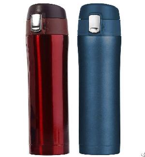 Zc-ps-z Vacuum Insulated Travel Coffee Mug, Stainless Steel , Bpa-free Lid Lock Prevents Leaks