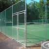 tennis court chain link fence