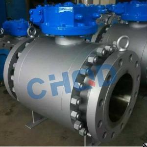 api608 3 pc body trunnion mounted ball valve