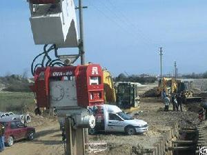 ovr 80s vibro hammer excavator mounted