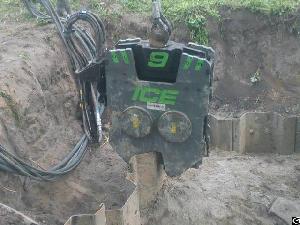 vibro hammer ice emv9 excavator mounted