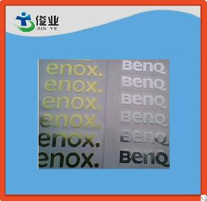 3d adhesive logo sticker metal label