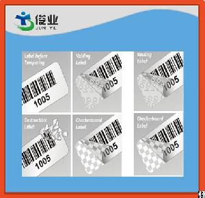 checkerboard printed adhesive barcode sticker