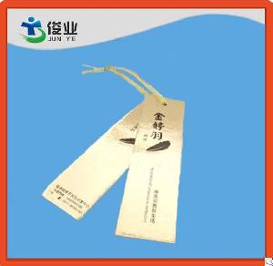 Custom New China Hang Tag Designs Paper Daily Supplies Hangtag
