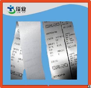 Garment Information Instruction Printed Non-adhesive Sticker