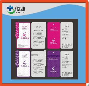 Glossy Color Clothes Hangtags