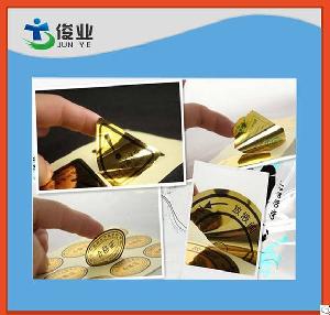 Glossy Gold Pet Stickers