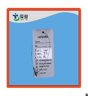 Gray Leisure Garment Hang Tag