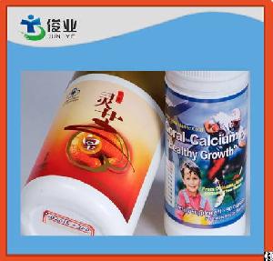 mould labels coral calcium pp bottles