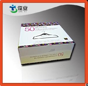 Paper Color Box For Suit Hangers Packaging One