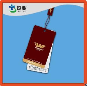 Paper Hang Tags For Men Garments Red