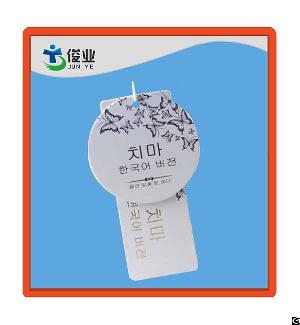 printed paper hangtags garment