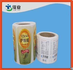 sticker printing logo colorful paper adhesive barcode