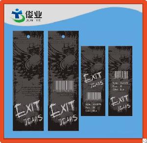 Top Quality Exit Jeans Hang Tags With Different Size