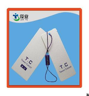 tower cobalt pendant hang tag