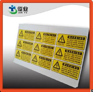 uv resistant water proof outdoor printing labels