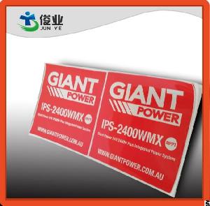 Uv Resistant And Water Proof Outdoor Printing Labels-red