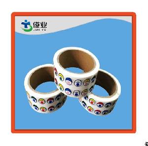 White Printing Label Chain Roll With Beautiful Design