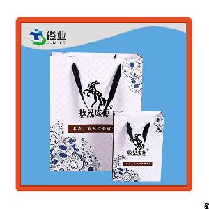 White Souvenir Different Material With Bag
